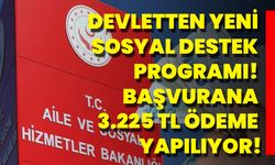 Devletten Yeni Sosyal Destek Programı! Başvurana 3.225 TL Ödeme Yapılıyor!