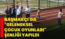 Başmakçı'da "Geleneksel çocuk oyunları" şenliği yapıldı