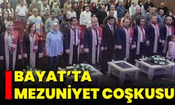 Bayat’ta Mezuniyet Coşkusu