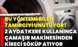 Bu Yöntemi Bilen Tamirciyi Unutuyor! 2 Ayda 1 Kere Kullanınca Çamaşır Makinesinden Kireci Söküp Atıyor