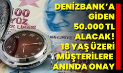 Denizbank’a Giden 50.000 TL Alacak! 18 Yaş Üzeri Müşterilere Anında Onay