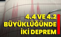 Amasya’da 4.4 ve 4.2 büyüklüğünde iki deprem
