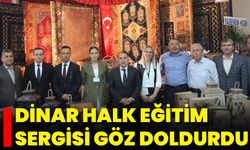 Dinar Halk Eğitim Sergisi Göz Doldurdu