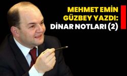 Mehmet Emin Güzbey yazdı: Dinar notları (2)