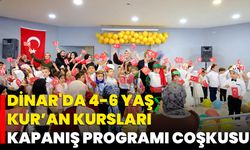 Dinar'da 4-6 Yaş Kur’an Kursları Kapanış Programı Coşkusu