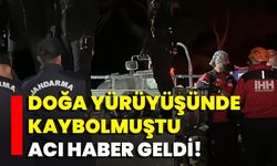 Doğa Yürüyüşünde Kaybolmuştu Acı Haber Geldi!