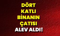 Dört Katlı Binanın Çatısı Alev Aldı!