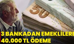 3 Bankadan Emeklilere 40.000 TL Ödeme