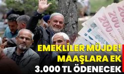 Emekliler Müjde! Maaşlara Ek 3.000 TL Ödenecek