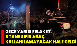 Gece Yarısı Felaket: 8 Tane Sıfır Araç Kullanılamayacak Hale Geldi