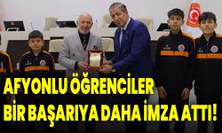 Afyonlu öğrenciler bir başarıya daha imza attı!
