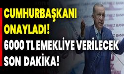 Cumhurbaşkanı onayladı! 6000 TL emekliye verilecek