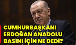 Cumhurbaşkanı Erdoğan Anadolu Basını için ne dedi?