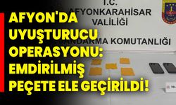 Afyonkarahisar'da Uyuşturucu Operasyonu: Emdirilmiş peçete ele geçirildi!