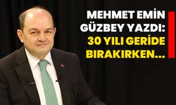 Mehmet Emin Güzbey yazdı: 30 yılı geride bırakırken...