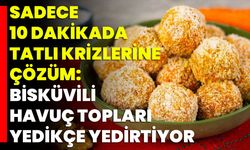 Sadece 10 Dakikada Tatlı Krizlerine Çözüm: Bisküvili Havuç Topları Yedikçe Yedirtiyor