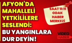 Afyon’da mahalleli yetkililere seslendi: Bu yangınlara dur deyin!