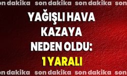 Yağışlı Hava Kazaya Neden Oldu: 1 Yaralı