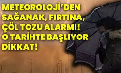 Meteoroloji’den sağanak, fırtına, çöl tozu alarmı! o tarihte başlıyor dikkat!