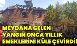 Meydana gelen yangın onca yıllık emeklerini küle çevirdi!