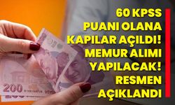 60 KPSS puanı olana kapılar açıldı! Memur alımı yapılacak! Resmen açıklandı