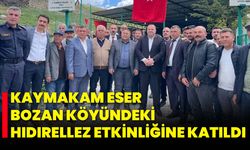 Kaymakam Eser, Bozan köyündeki Hıdırellez etkinliğine katıldı
