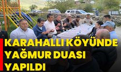Karahallı köyünde yağmur duası yapıldı