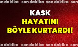 Kask Hayatını Böyle Kurtardı!