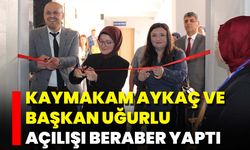 Kaymakam Aykaç Ve Başkan Uğurlu Açılışı Beraber Yaptı