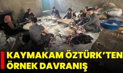 Kaymakam Öztürk’ten Örnek Davranış