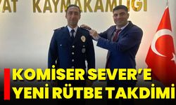Komiser Sever’e Yeni Rütbe Takdimi