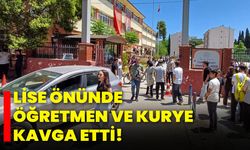 Lise Önünde Öğretmen ve Kurye Kavga Etti!