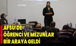 AFSÜ’de Öğrenci ve Mezunlar Bir Araya Geldi
