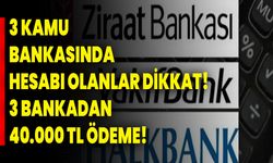 3 Kamu bankasında hesabı olanlar dikkat! 3 bankadan 40.000 TL ödeme