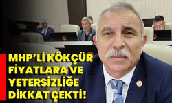 MHP’li Kökçür fiyatlara ve yetersizliğe dikkat çekti!