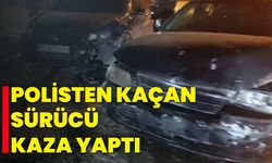 Polisten Kaçan Sürücü Kaza Yaptı