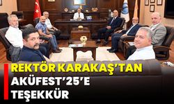 Rektör Karakaş’tan Aküfest’25’e Teşekkür