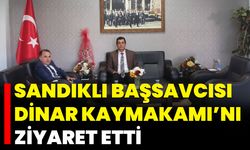 Sandıklı Başsavcısı, Dinar Kaymakamı’nı Ziyaret Etti