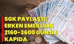 SGK paylaştı: Erken emeklilik 2160-3600 gün ile kapıda