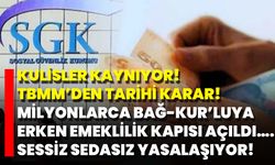 Kulisler Kaynıyor! TBMM’den Tarihi Karar! Milyonlarca Bağ-Kur’luya Erken Emeklilik Kapısı Açıldı…. Sessiz Sedasız Yasala