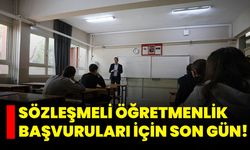 Sözleşmeli Öğretmenlik Başvuruları İçin Son Gün!