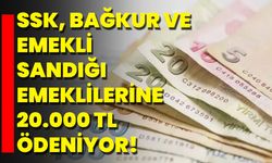 SSK, Bağkur Ve Emekli Sandığı Emeklilerine 20.000 TL Ödeniyor!