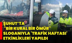 Şuhut’ta "Bir Kural Bir Ömür" sloganıyla 'Trafik Haftası' etkinlikleri yapıldı