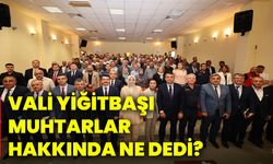 Vali Yiğitbaşı, muhtarlar hakkında ne dedi?