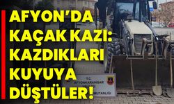 Afyon’da Kaçak Kazı: Kazdıkları Kuyuya Düştüler!