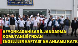 Afyonkarahisar İl Jandarma Komutanlığı’ndan Engelliler Haftası’na Anlamlı Katkı