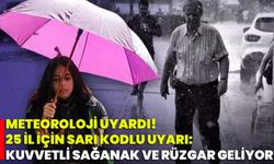 Meteoroloji Uyardı! 25 İl İçin Sarı Kodlu Uyarı: Kuvvetli Sağanak Ve Rüzgar Geliyor