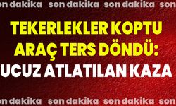 Tekerlekler Koptu, Araç Ters Döndü: Ucuz Atlatılan Kaza!