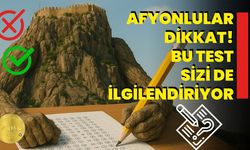 Afyonlular Dikkat! Bu Test Sizi De İlgilendiriyor