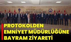 Protokolden Emniyet Müdürlüğüne Bayram Ziyareti